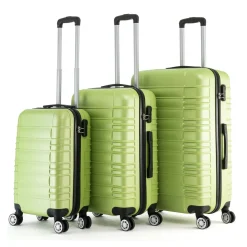 Reisekoffer Hartschalenkoffer AVA 3er Set grün