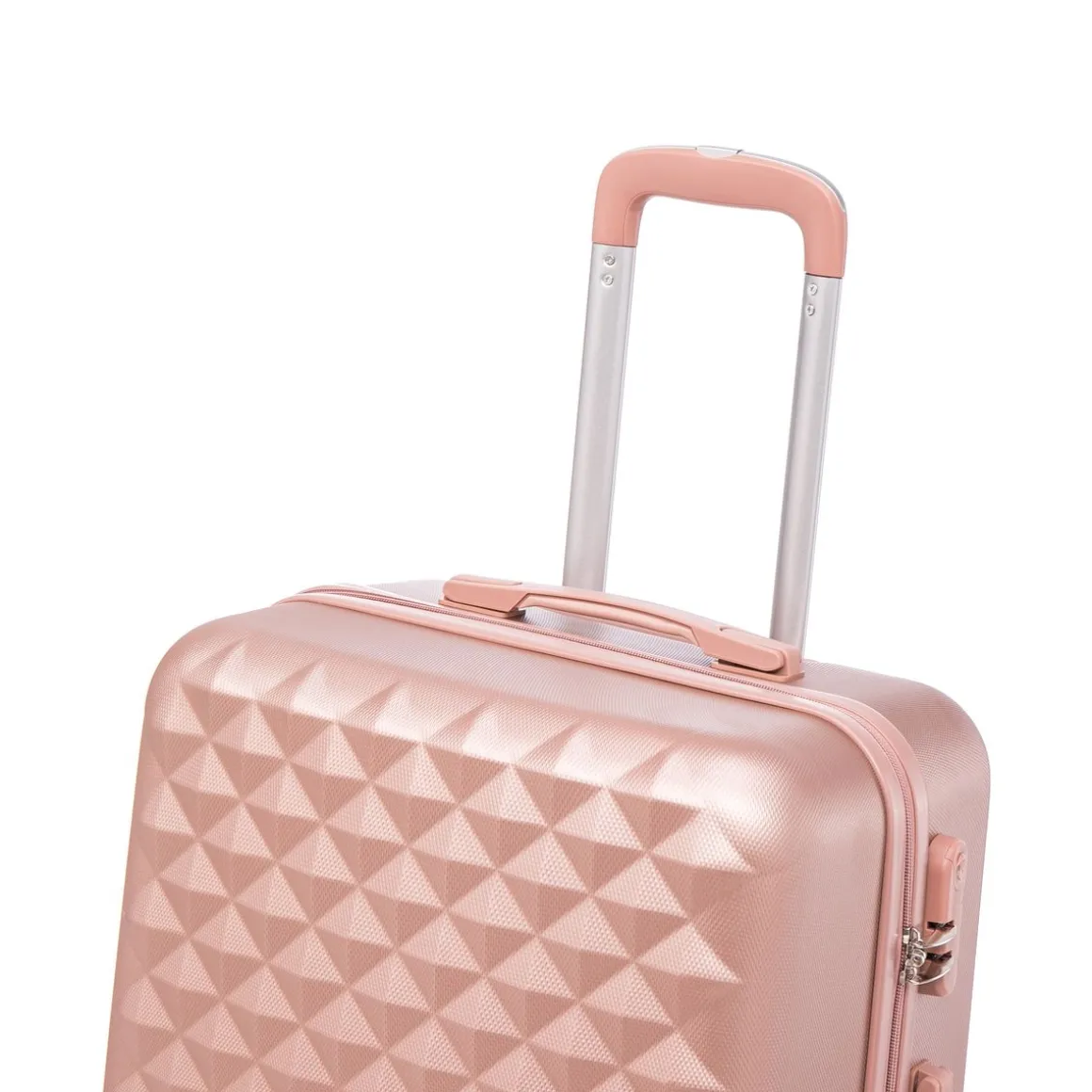 Reisekoffer Hartschalenkoffer AMY 3er Set roségold