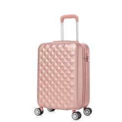 Reisekoffer Hartschalenkoffer AMY 3er Set roségold