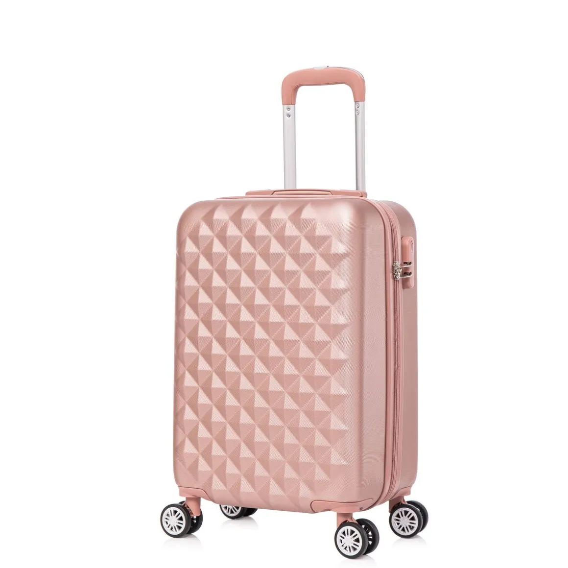Reisekoffer Hartschalenkoffer AMY 3er Set roségold