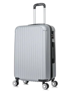 Reisekoffer Hartschalenkoffer LINN 3er Set silber