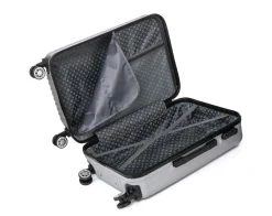 Reisekoffer Hartschalenkoffer LINN 3er Set silber