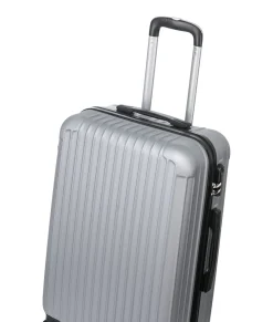 Reisekoffer Hartschalenkoffer LINN 3er Set silber