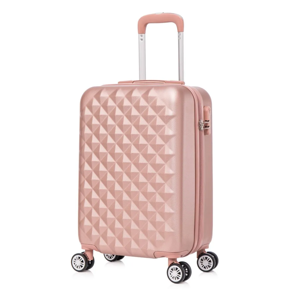 Reisekoffer Hartschalenkoffer AMY Grösse M roségold