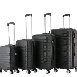 Reisekoffer Hartschalenkoffer AVA 4er Set schwarz