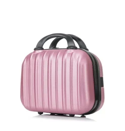 Reisekoffer Hartschalenkoffer LINN 5er Set rosa