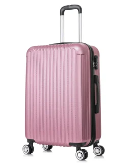 Reisekoffer Hartschalenkoffer LINN 5er Set rosa