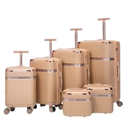 Reisekoffer Hartschalenkoffer CELENA 6er Set champagner