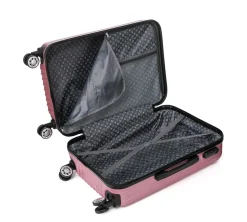 Reisekoffer Hartschalenkoffer LINN 3er Set rosa