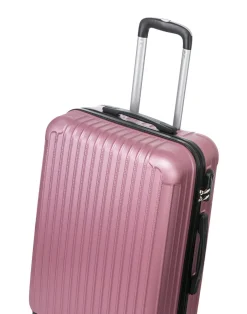 Reisekoffer Hartschalenkoffer LINN 3er Set rosa