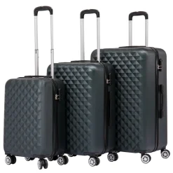 Reisekoffer Hartschalenkoffer AMY 3er Set smaragd