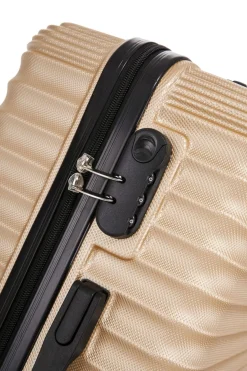 Reisekoffer Hartschalenkoffer NIA 5er Set champagner