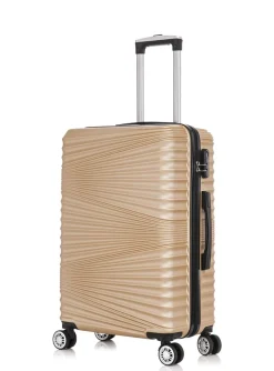 Reisekoffer Hartschalenkoffer NIA 5er Set champagner