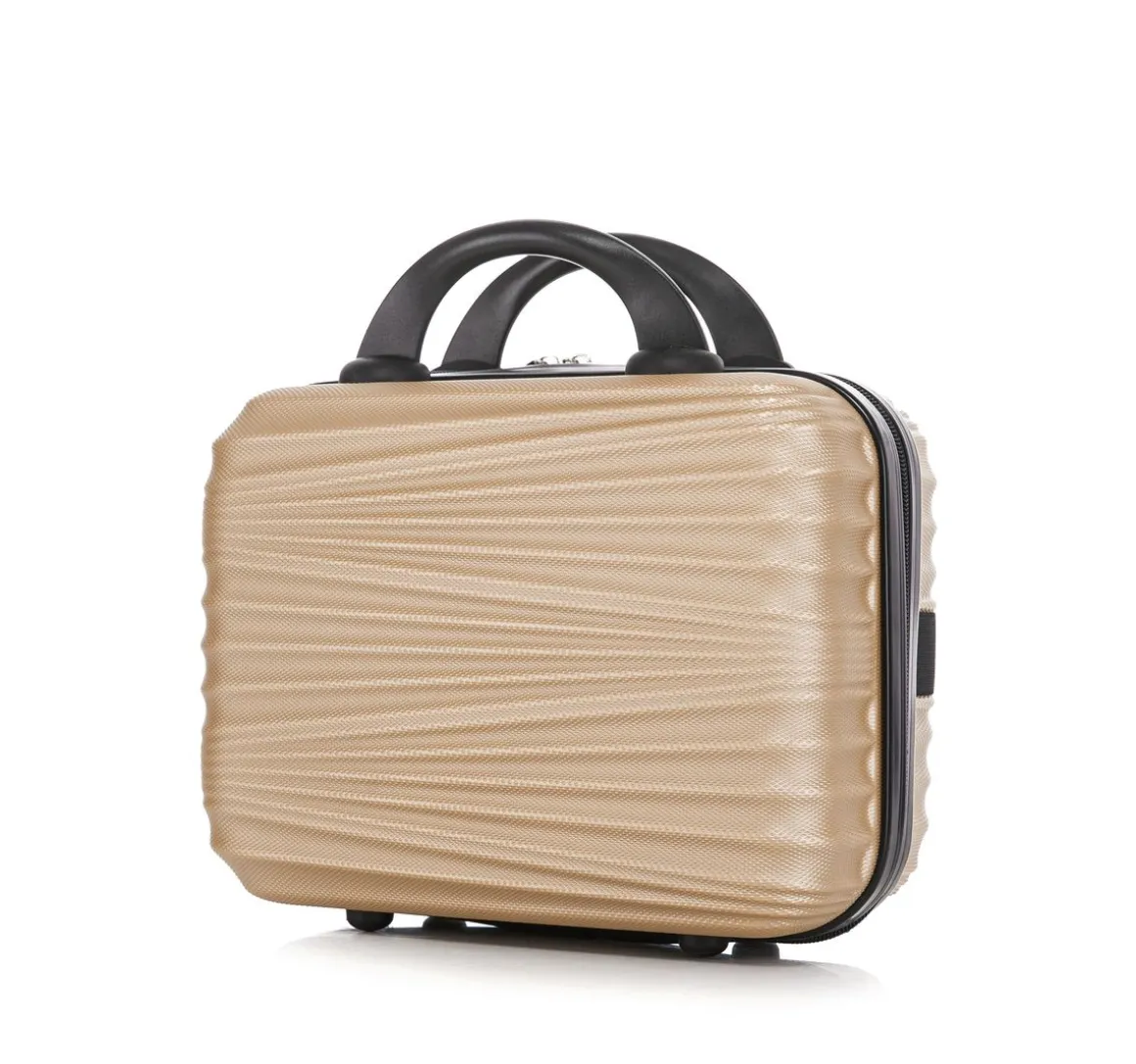 Reisekoffer Hartschalenkoffer NIA 5er Set champagner