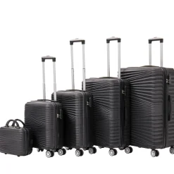 Reisekoffer Hartschalenkoffer NIA 5er Set schwarz