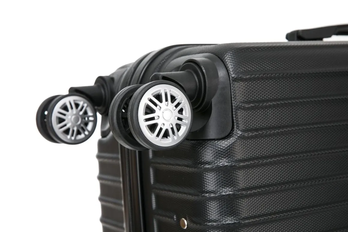 Reisekoffer Hartschalenkoffer LINN 5er Set schwarz