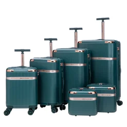 Reisekoffer Hartschalenkoffer CELENA 6er Set petrol