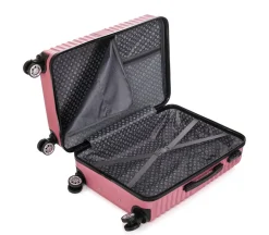 Reisekoffer Hartschalenkoffer NIA 3er Set rosa