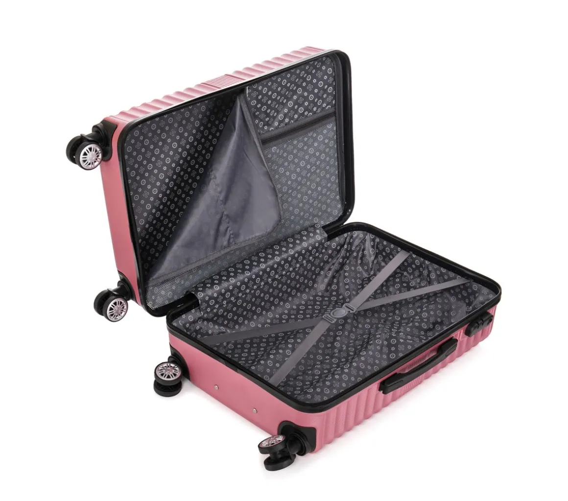 Reisekoffer Hartschalenkoffer NIA 5er Set rosa