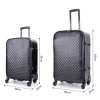 Reisekoffer Leder ODA 2er Set schwarz