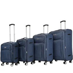 Reisekoffer RINO 4er Set blau
