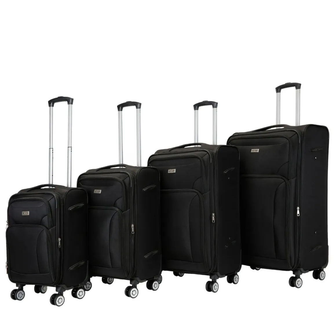 Reisekoffer RINO 4er Set schwarz