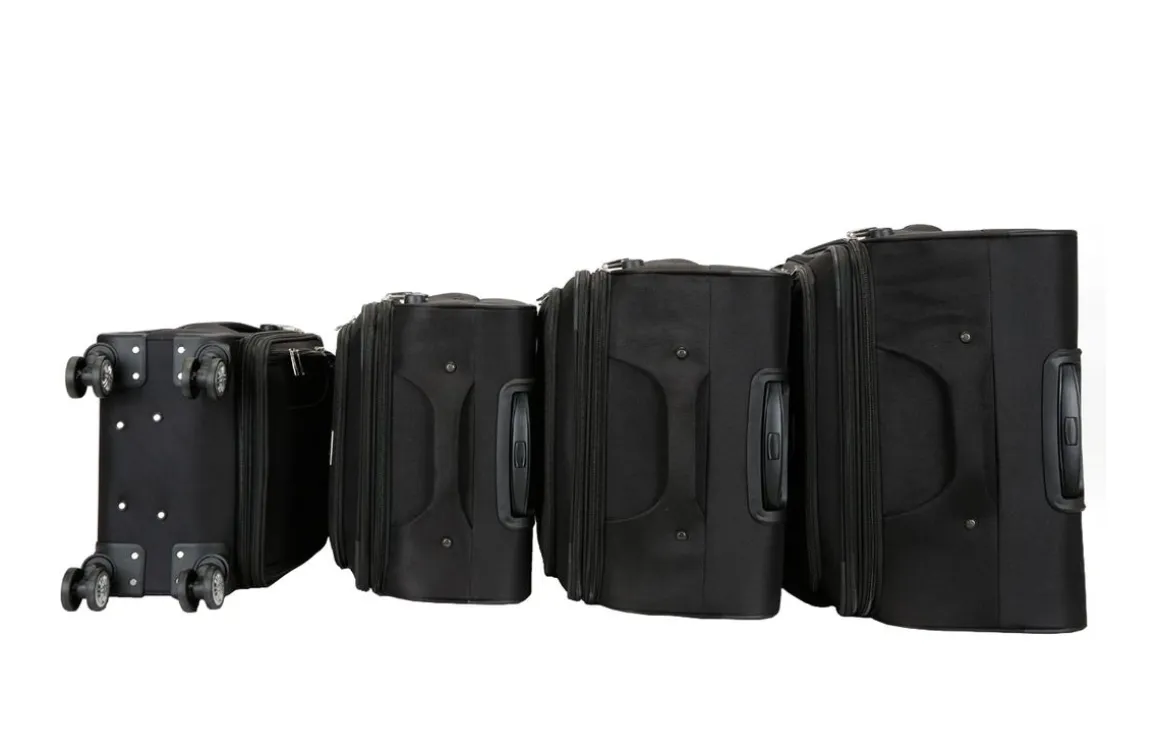 Reisekoffer RINO 4er Set schwarz
