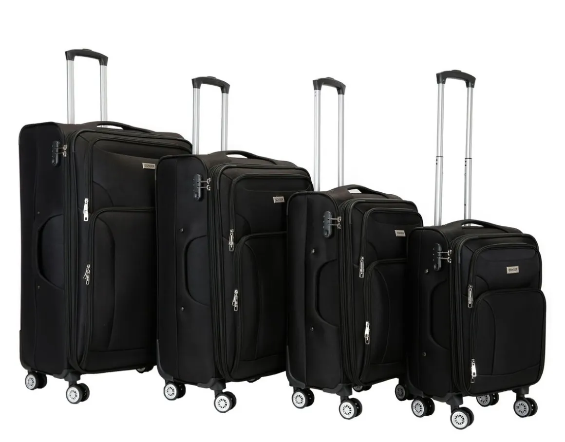 Reisekoffer RINO 4er Set schwarz