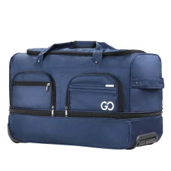 Reisetasche mit Rollen 96L blau