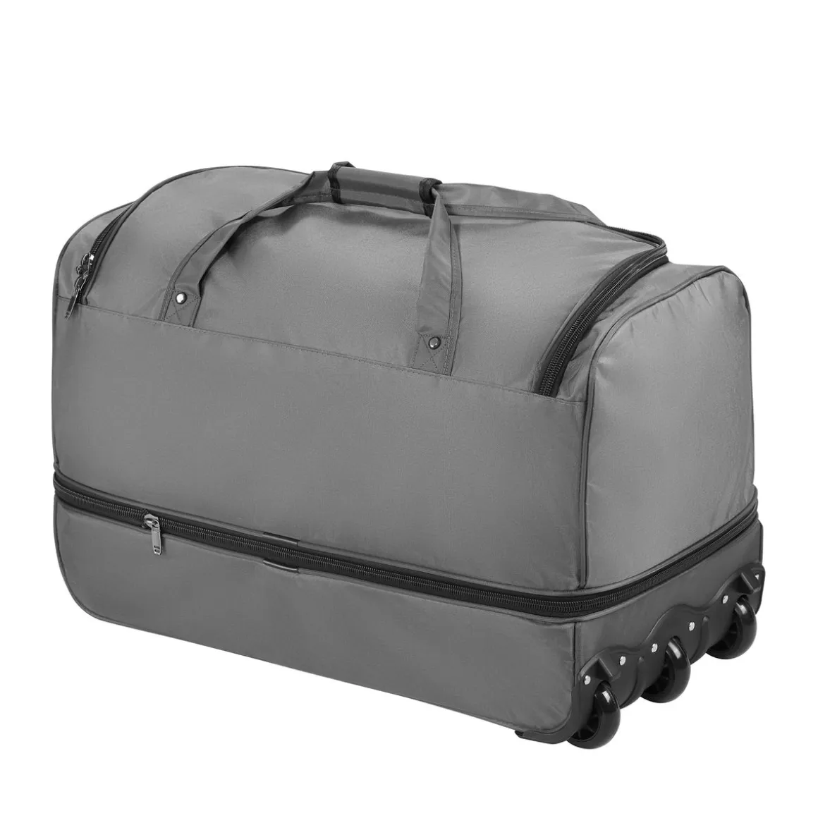 Reisetasche mit Rollen 96L grau