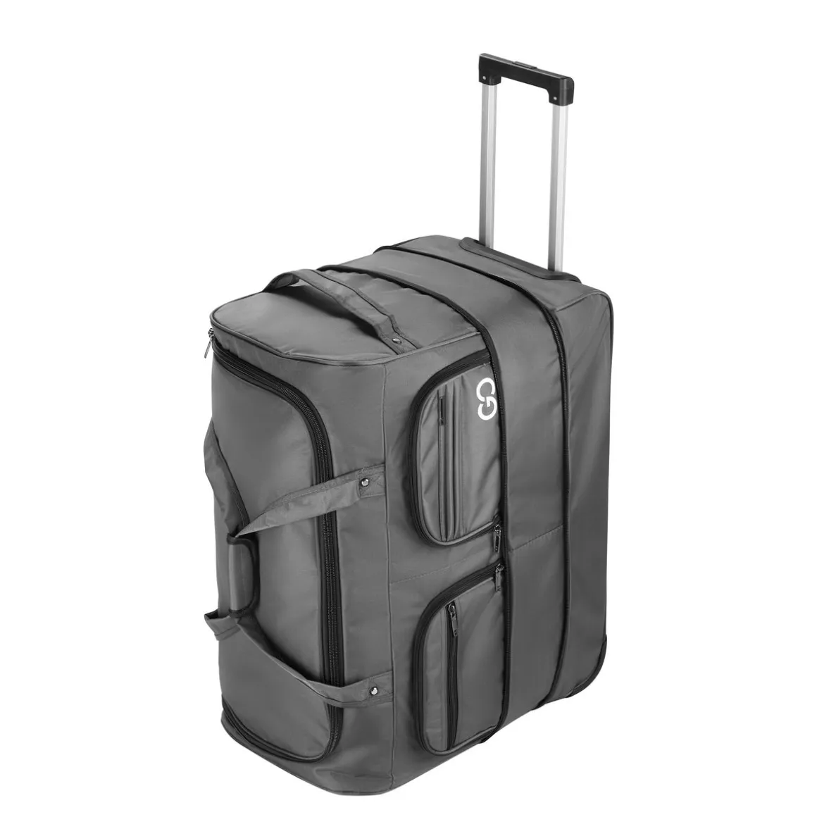 Reisetasche mit Rollen 96L grau