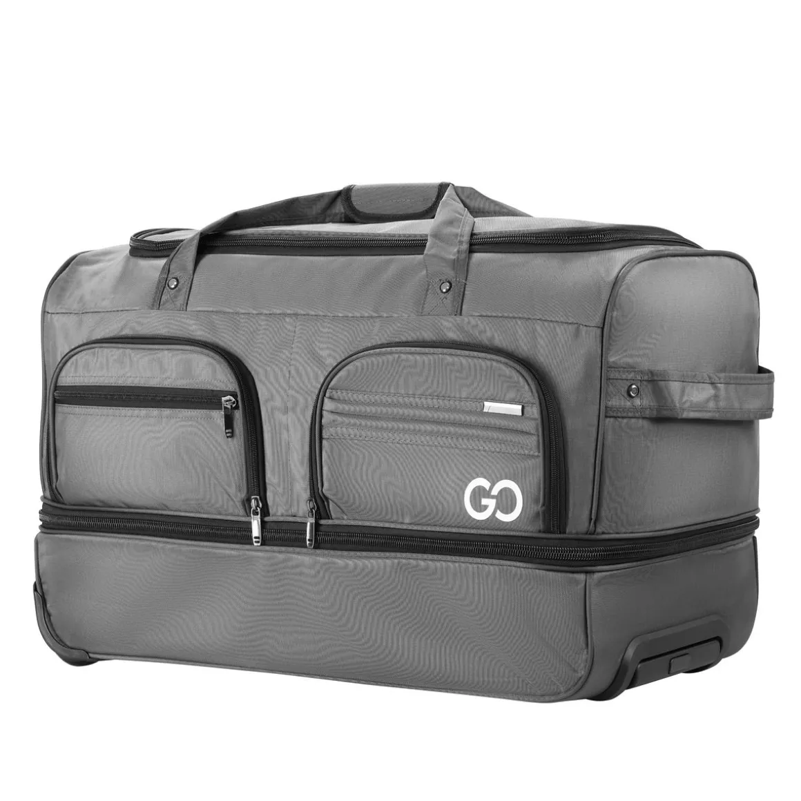 Reisetasche mit Rollen 96L grau