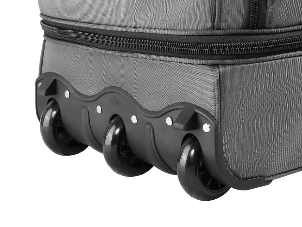 Reisetasche mit Rollen 96L grau
