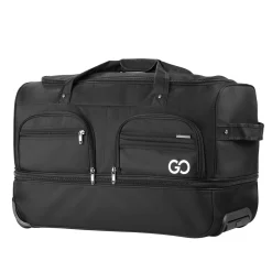 Reisetasche mit Rollen 96L schwarz