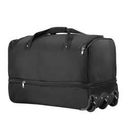 Reisetasche mit Rollen 96L schwarz