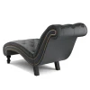 Relaxliege Leder schwarz