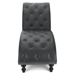 Relaxliege Leder schwarz