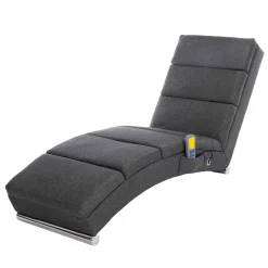 Relaxliege mit Massagefunktion anthrazit