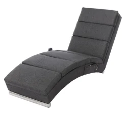 Relaxliege mit Massagefunktion anthrazit