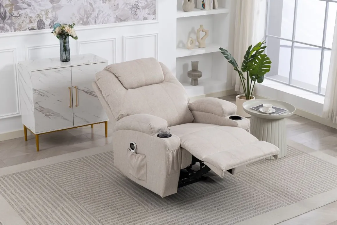 Relaxsessel FRENY mit Massagefunktion beige