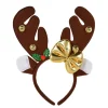 Rentier Haarreif mit Glöckchen 25 cm bunt