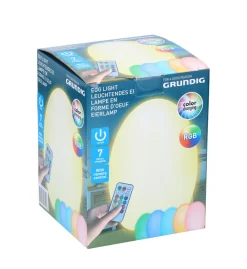 RGB Lampe in Eiform