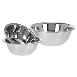 Rührschüssel Edelstahl Set 3-teilig silber