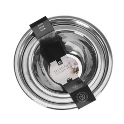 Rührschüssel Edelstahl Set 3-teilig silber