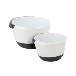 Rührschüssel Set 2-teilig weiss/schwarz