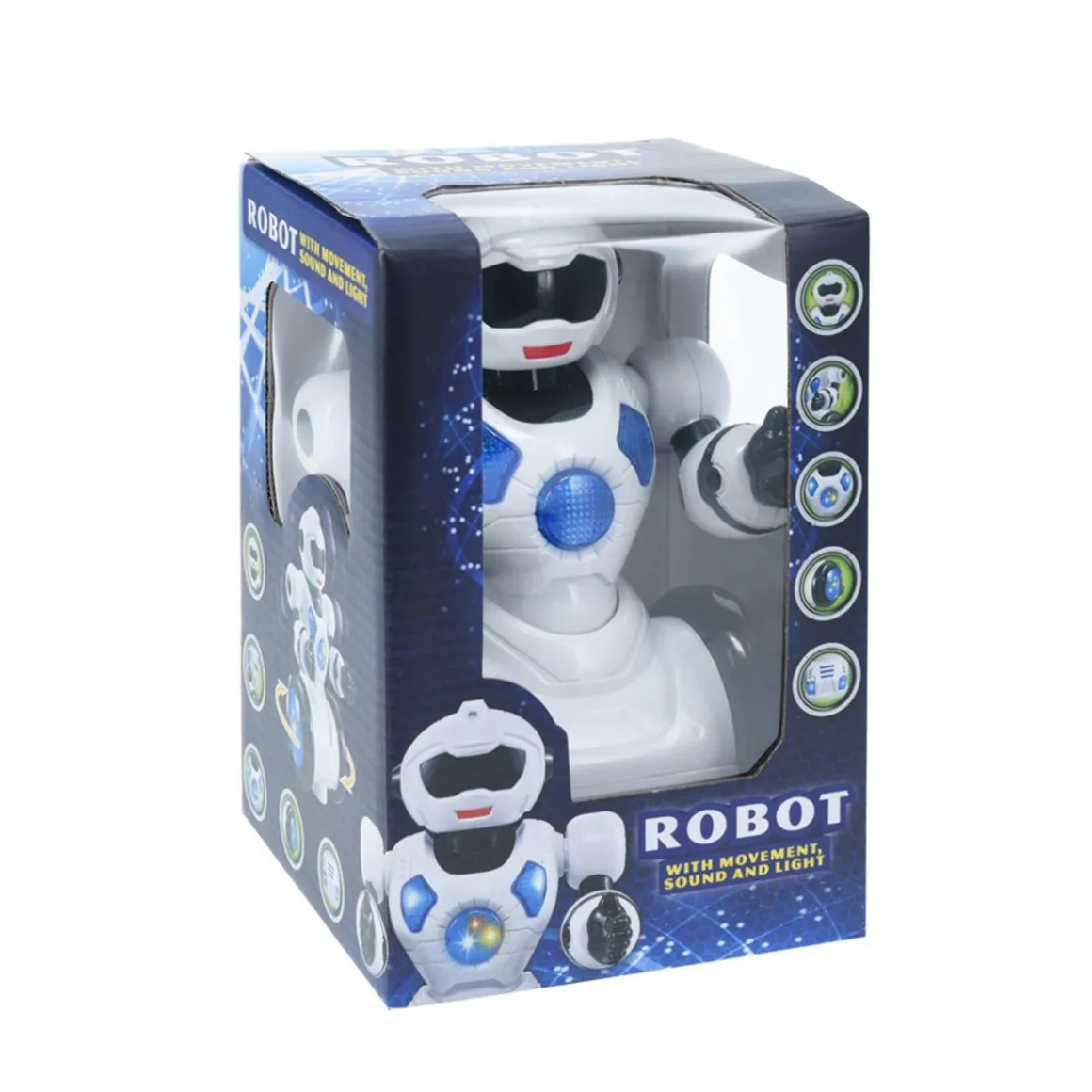Roboter 22 x 12 x 13 cm weiss/schwarz