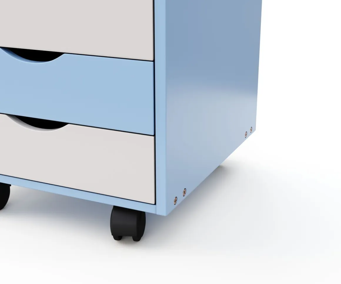 Rollcontainer blau
