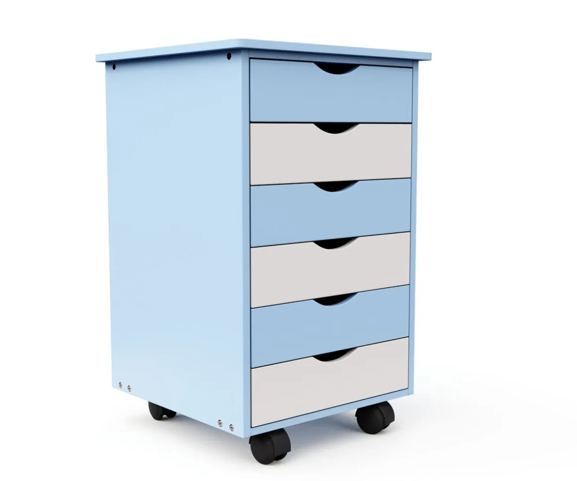 Rollcontainer blau