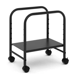 Rollwagen höhenverstellbar 35 x 22 x 41 cm schwarz | GONSER.CH