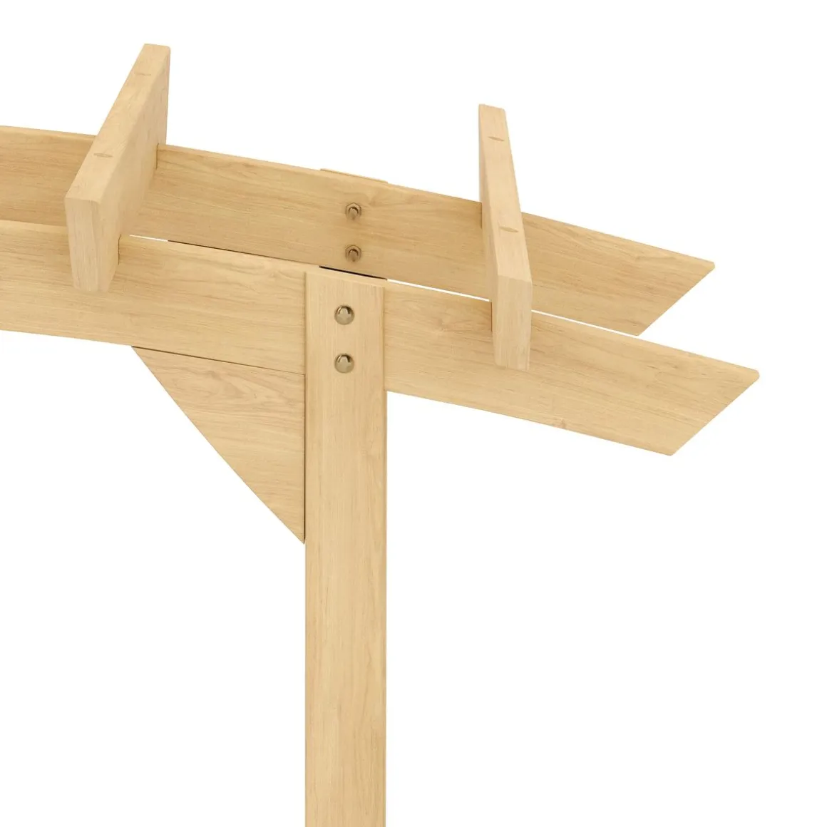 Rosenbogen gerundet Holz 150 x 200 cm